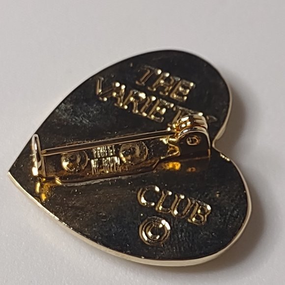 The Variety Club Metal Heart Brooch - Picture 7 of 11